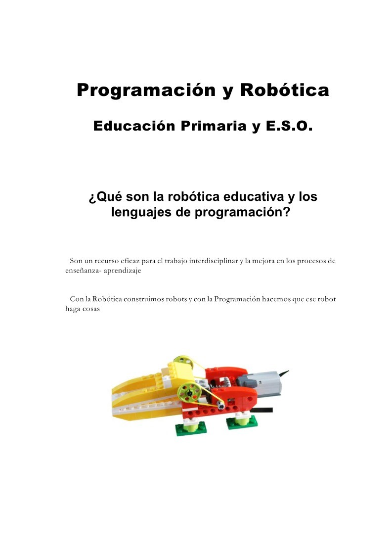 Imágen de pdf Qué son la robótica educativa y los lenguajes de programación
