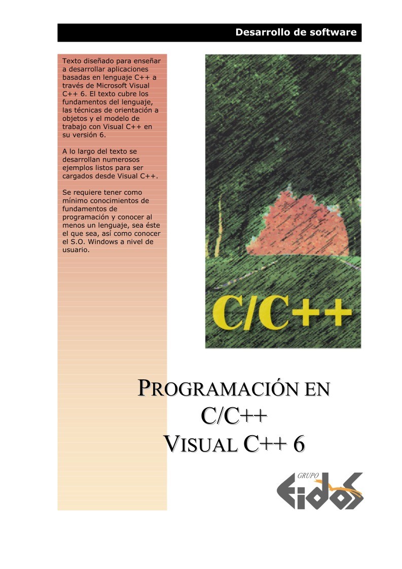 Imágen de pdf Programacin en C/C++ - Visual C++ 6
