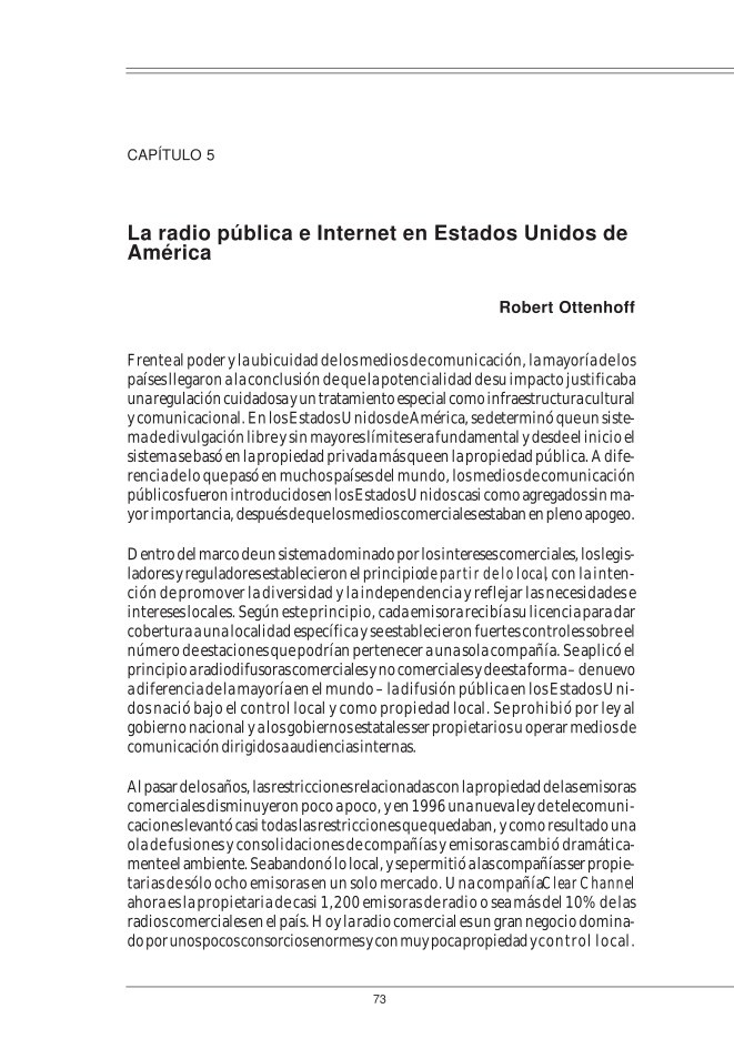 Imágen de pdf Capítulo 05 - La radio pública e Internet en Estados Unidos de América