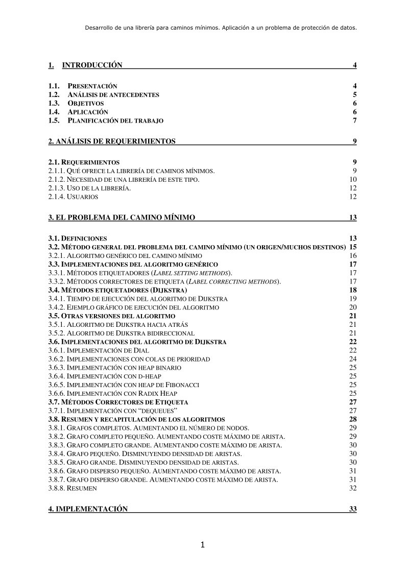 Imágen de pdf Desarrollo de una librería para caminos mínimos. Aplicación a un problema de protección de datos