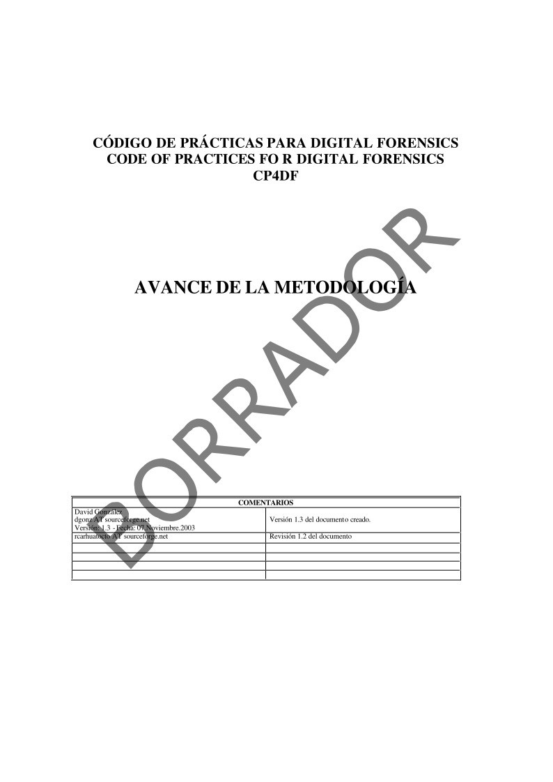 Imágen de pdf Código de prácticas para digital forensics