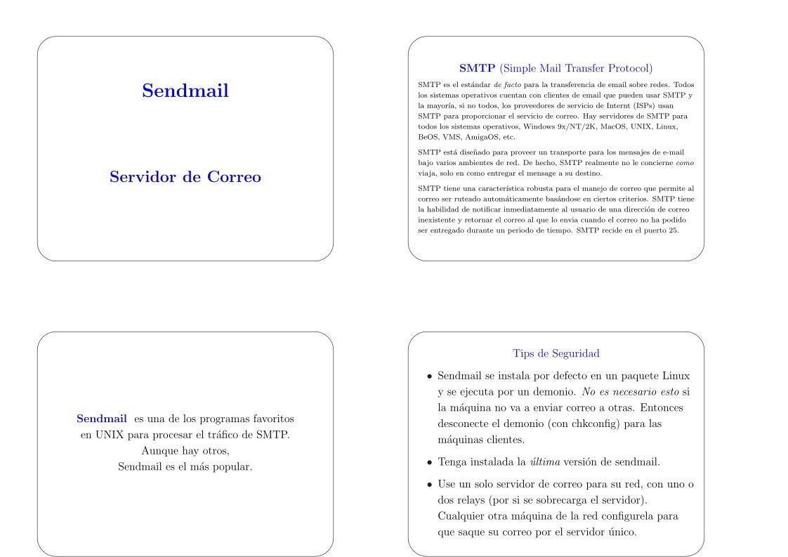 Imágen de pdf Sendmail - Servidor de correo