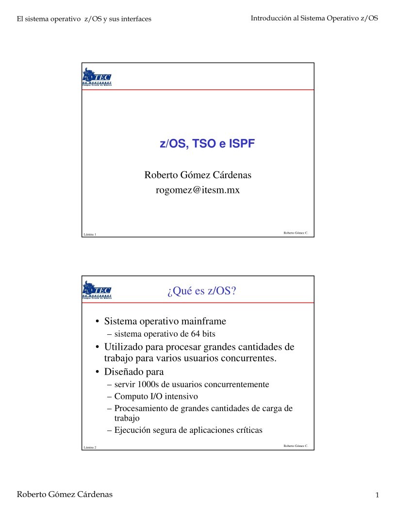 Imágen de pdf z/OS TSO e ISPF