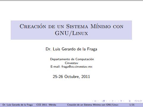 Imágen de pdf Creación de un Sistema Mínimo con GNU/Linux