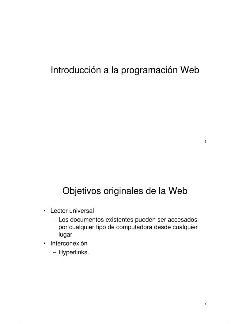 Imágen de pdf Introducción a la programación Web