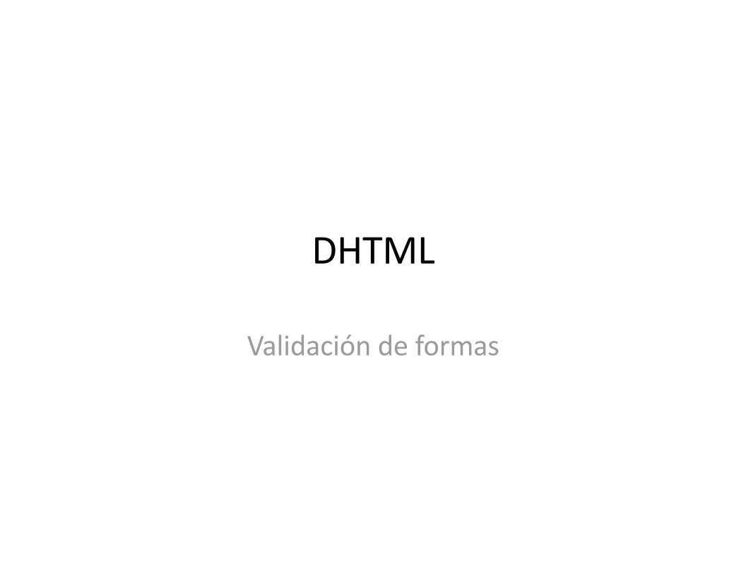 Imágen de pdf DHTML Validación de formas