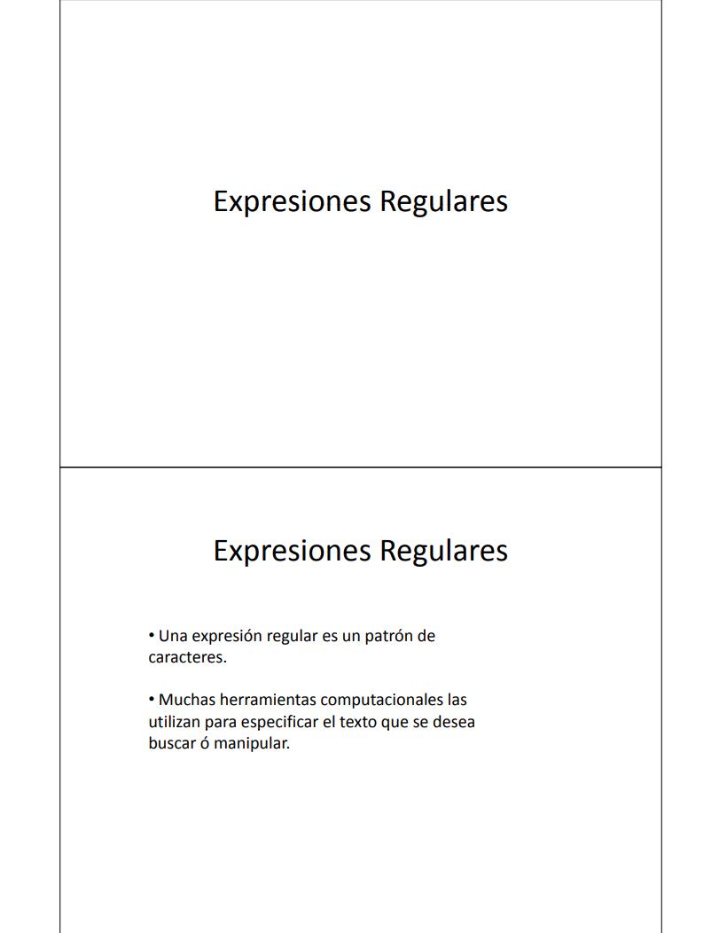 Imágen de pdf Expresiones Regulares