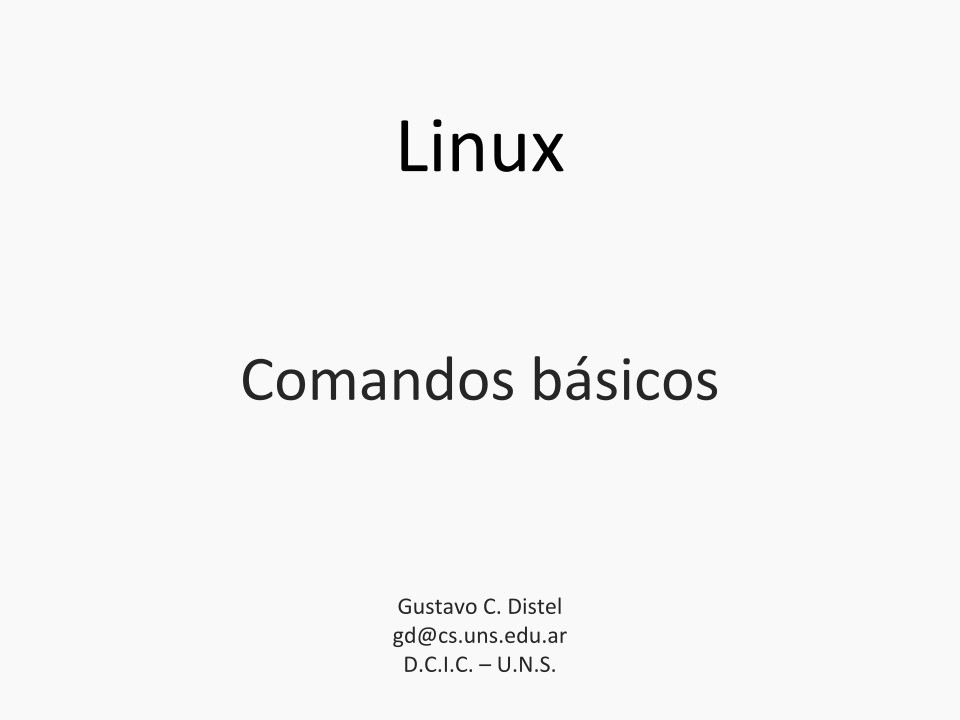 Imágen de pdf Linux - Comandos básicos