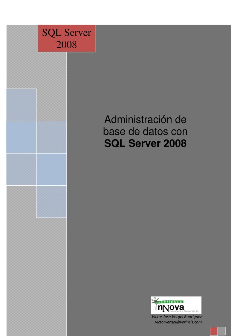 Imágen de pdf Administración de base de datos con SQL Server 2008