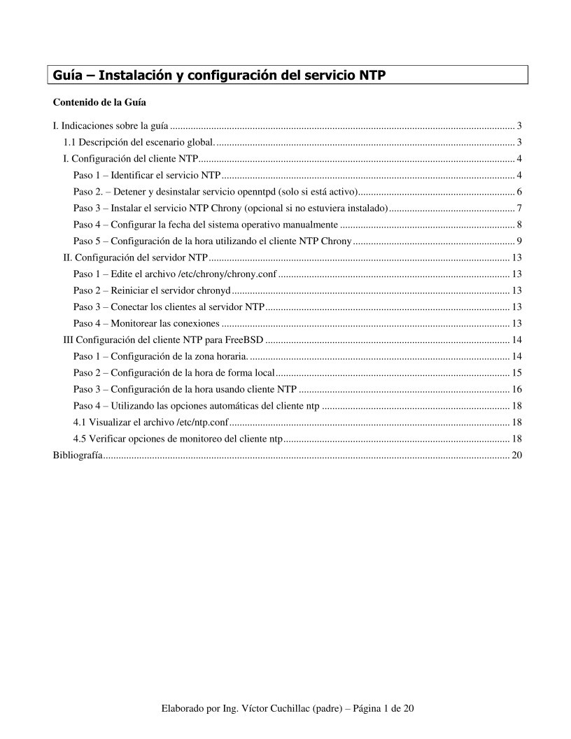 Imágen de pdf Guía – Instalación y configuración del servicio NTP