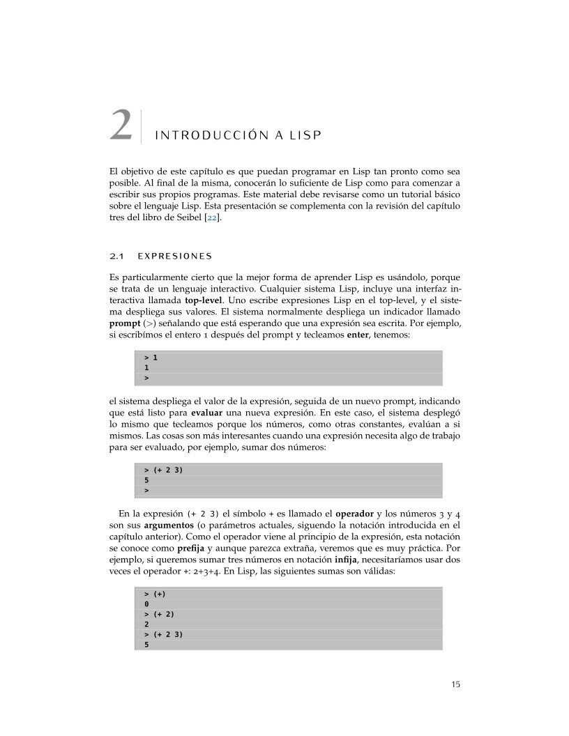 Imágen de pdf Introducción a LISP