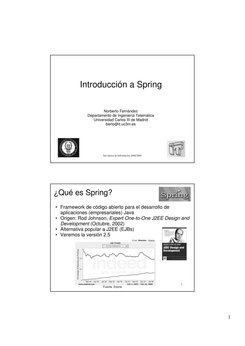 Imágen de pdf Introducción a Spring