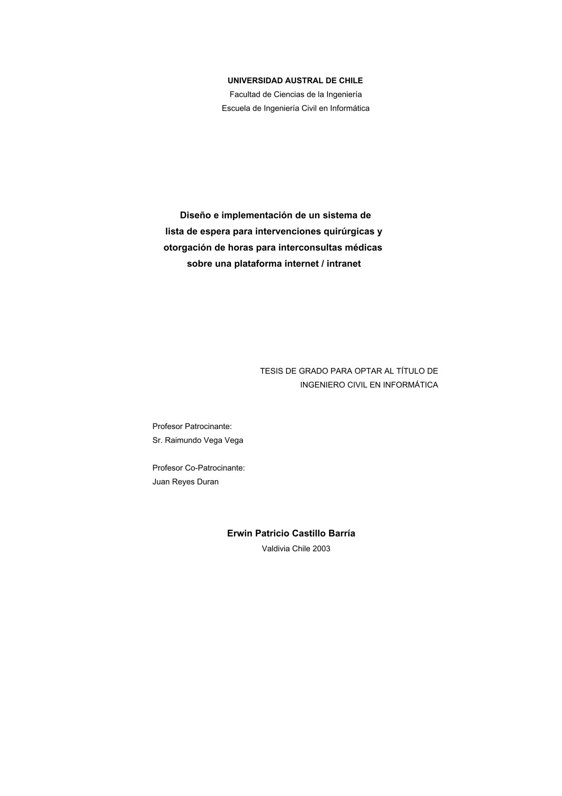 Imágen de pdf Diseño e implementación de un sistema de lista de espera para intervenciones quirúrgicas y otorgación de horas