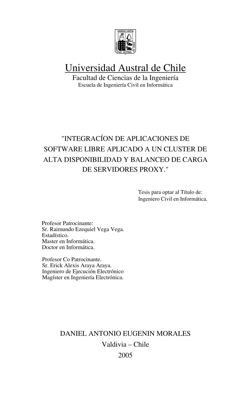 Imágen de pdf Integración de aplicaciones de software libre aplicado a un cluster de alta disponibilidad y balanceo de carga de servidores proxy