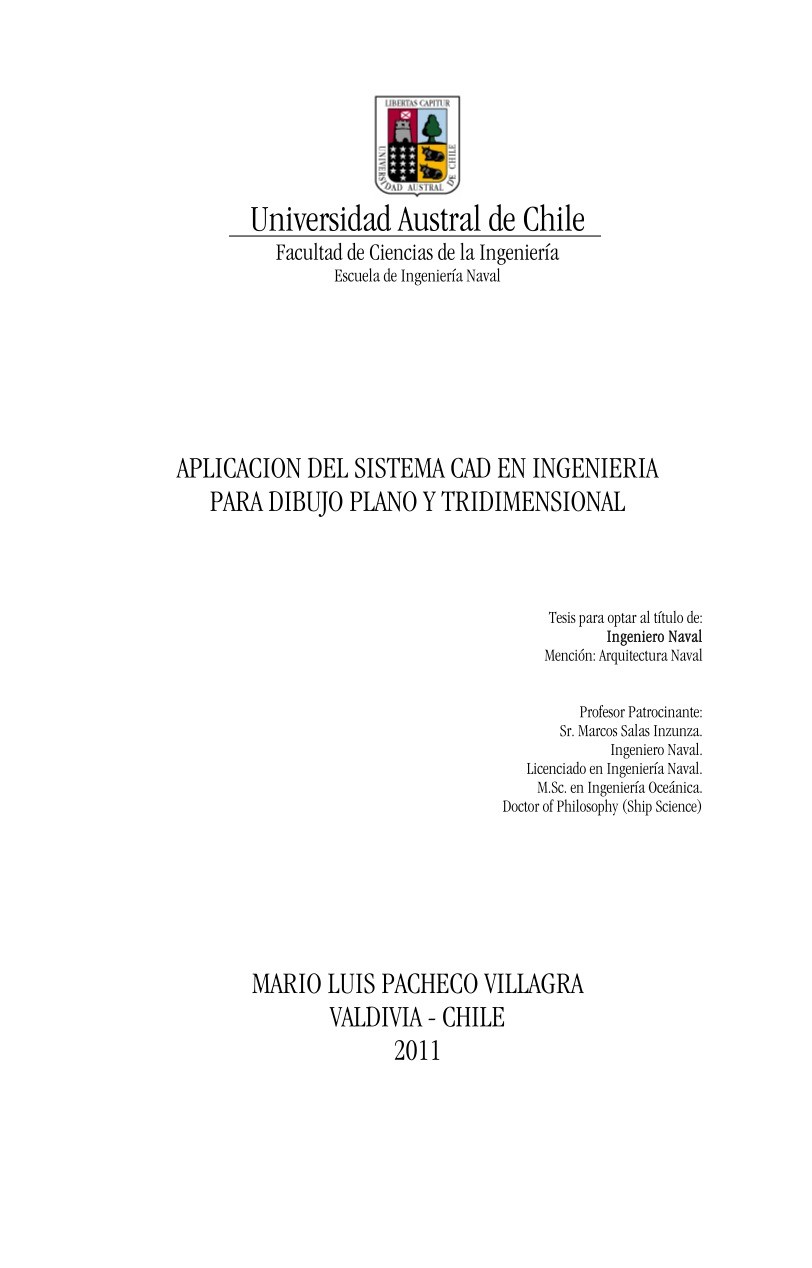 Imágen de pdf Aplicación del sistema CAD en ingeniería para dibujo plano y tridimensional