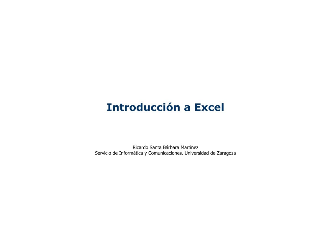 Imágen de pdf Introducción a Excel 2000