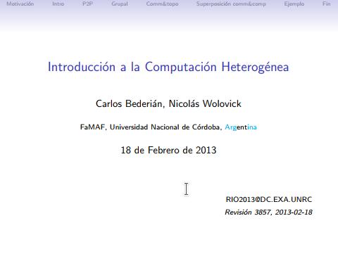 Imágen de pdf Introducción a la Computación Heterogénea