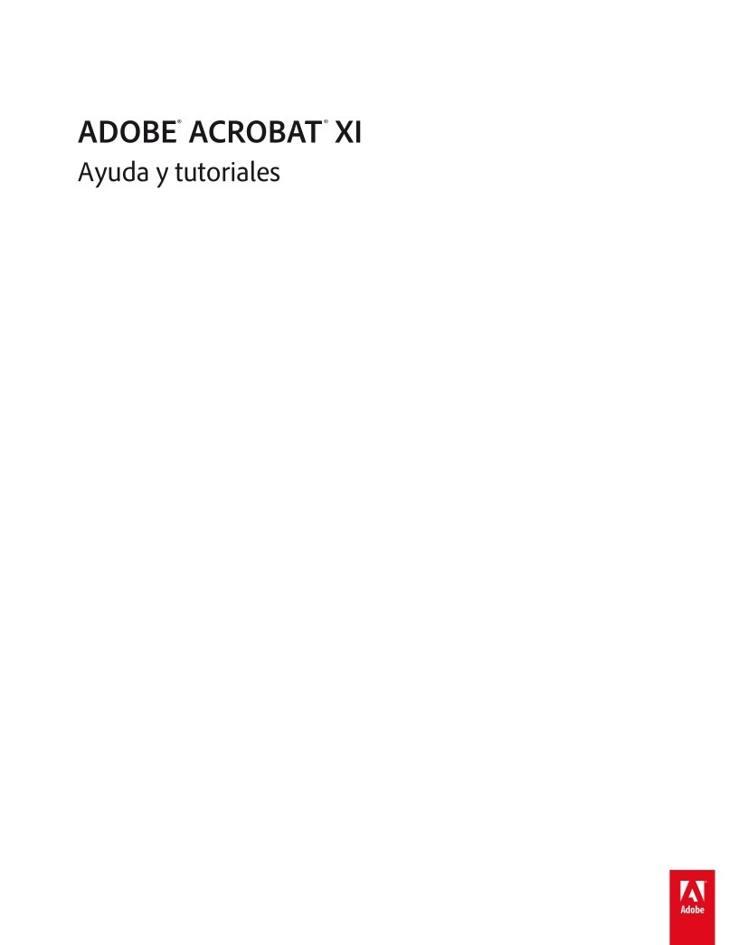 Imágen de pdf Adobe Acrobat XI - Ayuda y tutoriales