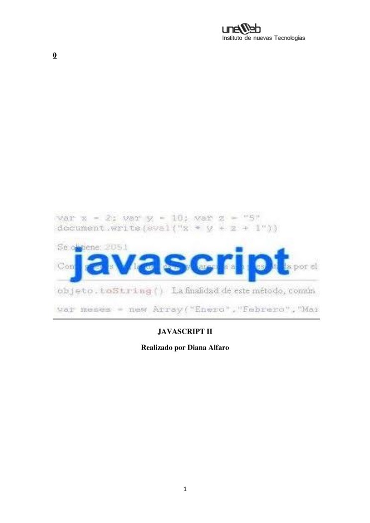 PDF de programación - JAVASCRIPT II