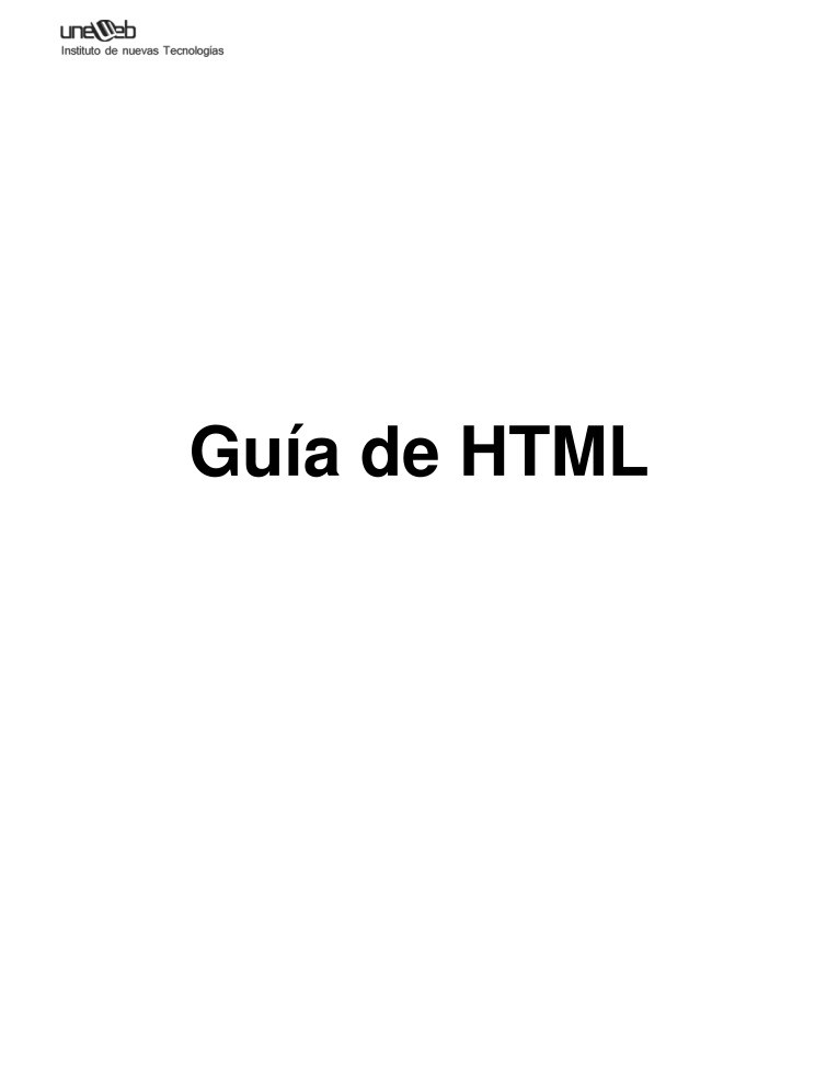 Imágen de pdf Guía de HTML