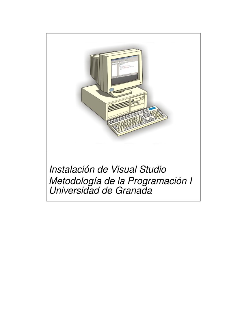 Imágen de pdf Instalación de Visual Studio