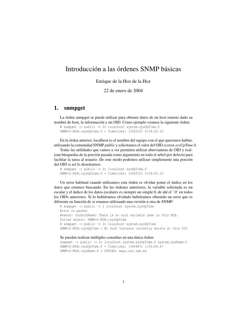 Imágen de pdf Introducción a las órdenes SNMP básicas