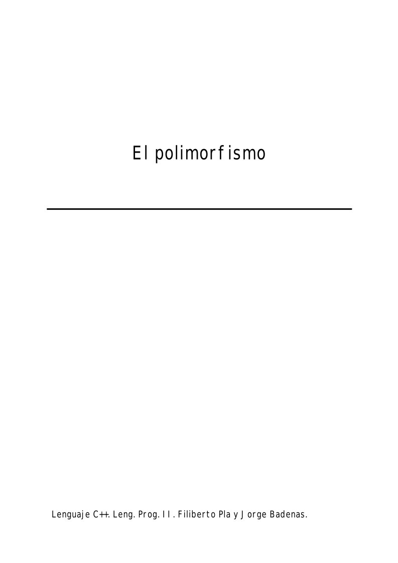 Imágen de pdf El polimorfismo