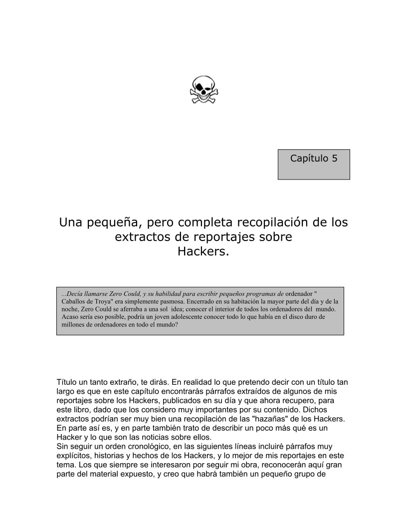 Imágen de pdf Capítulo 5 - Una pequeña, pero completa recopilación de los extractos de reportajes sobre Hackers