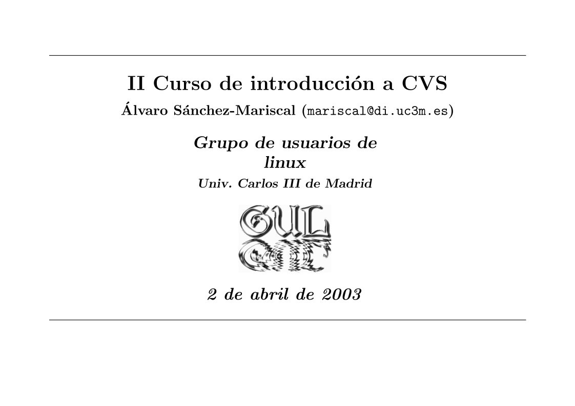 Imágen de pdf II Curso de introducción a CVS