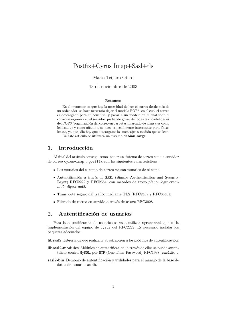 Imágen de pdf Postfix+Cyrus Imap+Sasl+tls