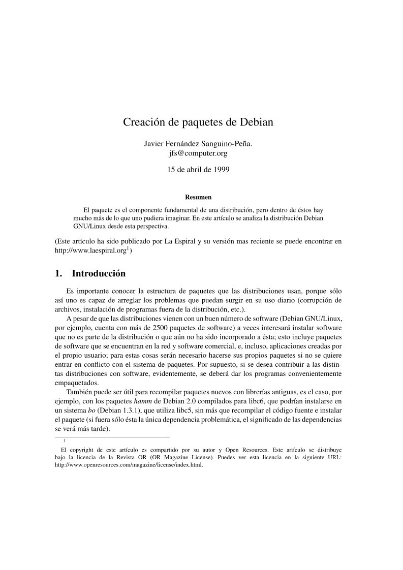 Imágen de pdf Creación de paquetes de Debian