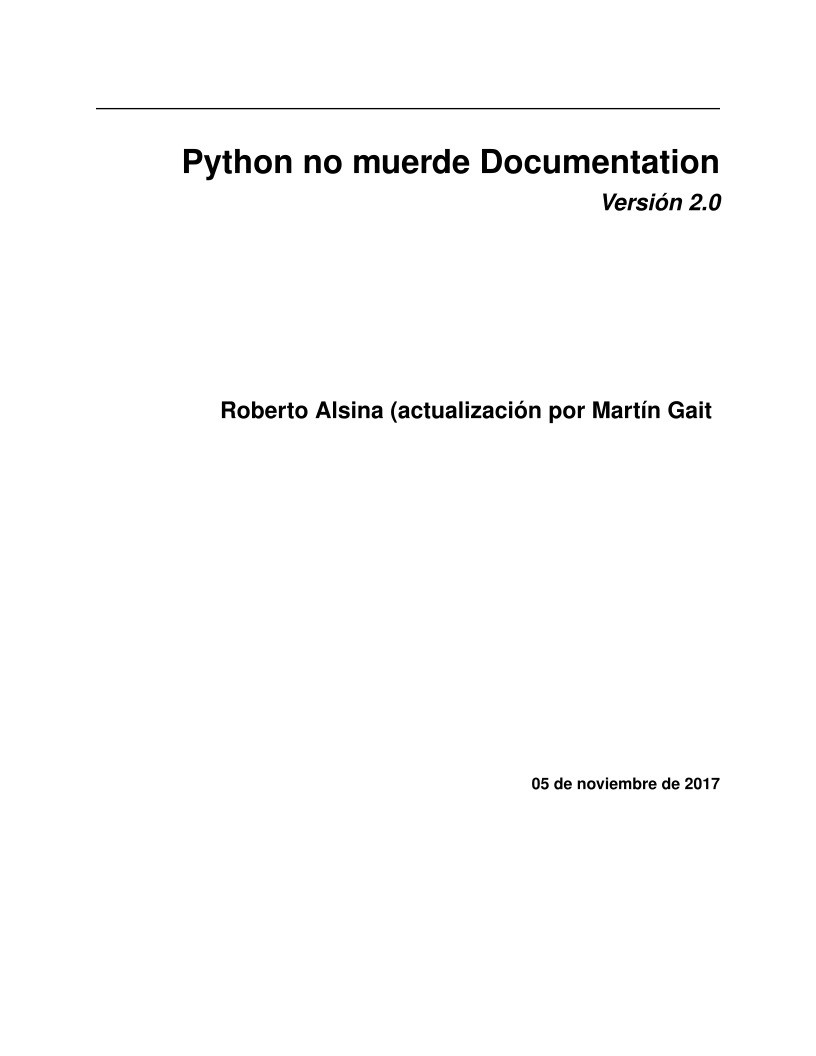 Imágen de pdf Python no muerde