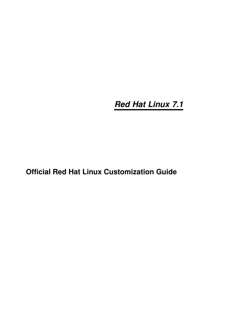 Imágen de pdf Red Hat Linux 7.1