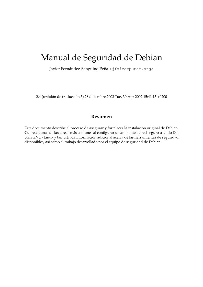 Imágen de pdf Manual de seguridad de Debian