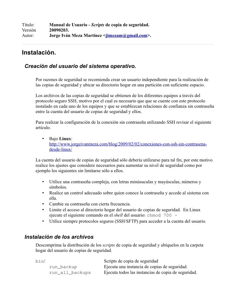 Imágen de pdf Manual de Usuario, Scripts de copia de seguridad