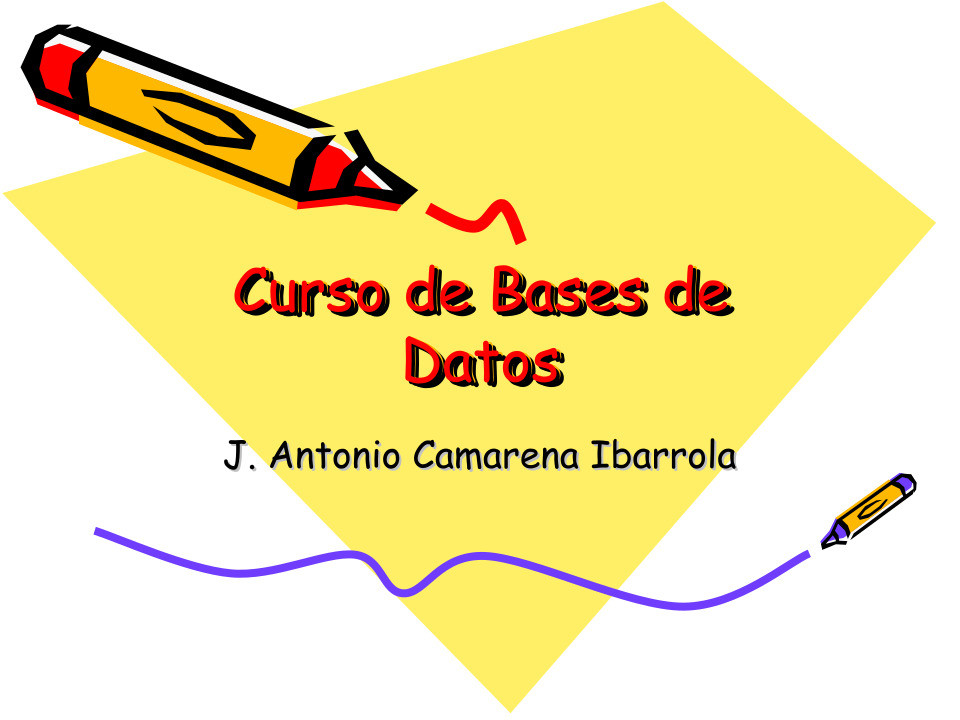 Imágen de pdf Curso de Bases de Datos