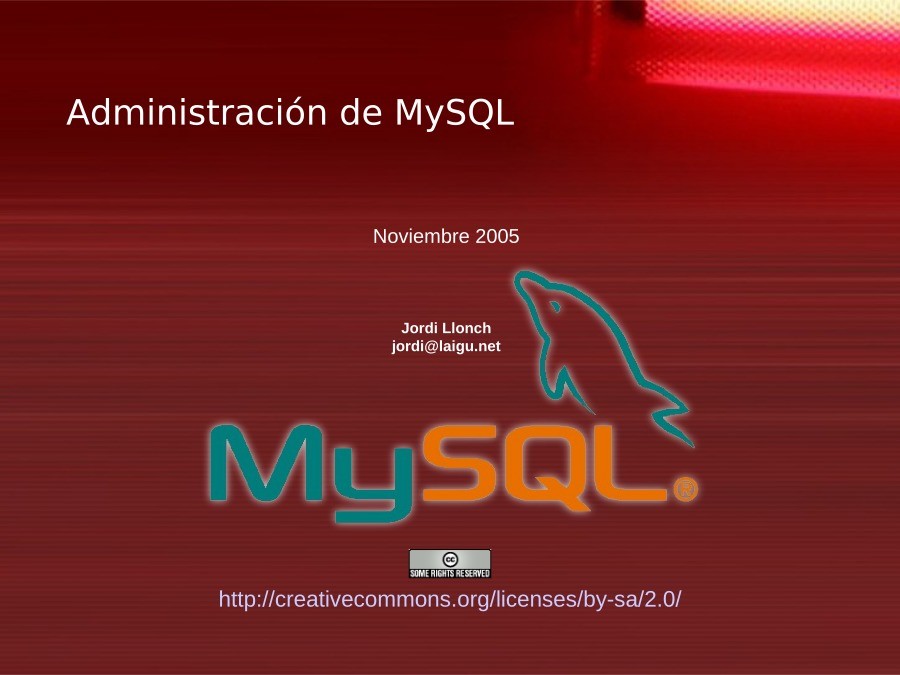 Imágen de pdf Administración de MySQL