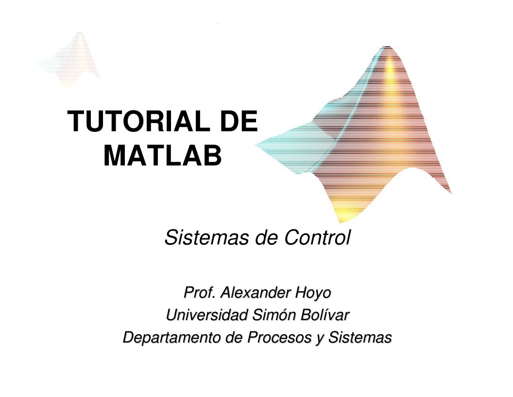 Imágen de pdf Tutorial de Matlab