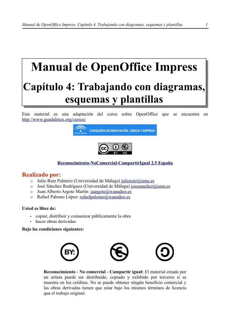 Imágen de pdf Capítulo 4. Trabajando con diagramas, esquemas y plantillas - Manual de OpenOffice Impress