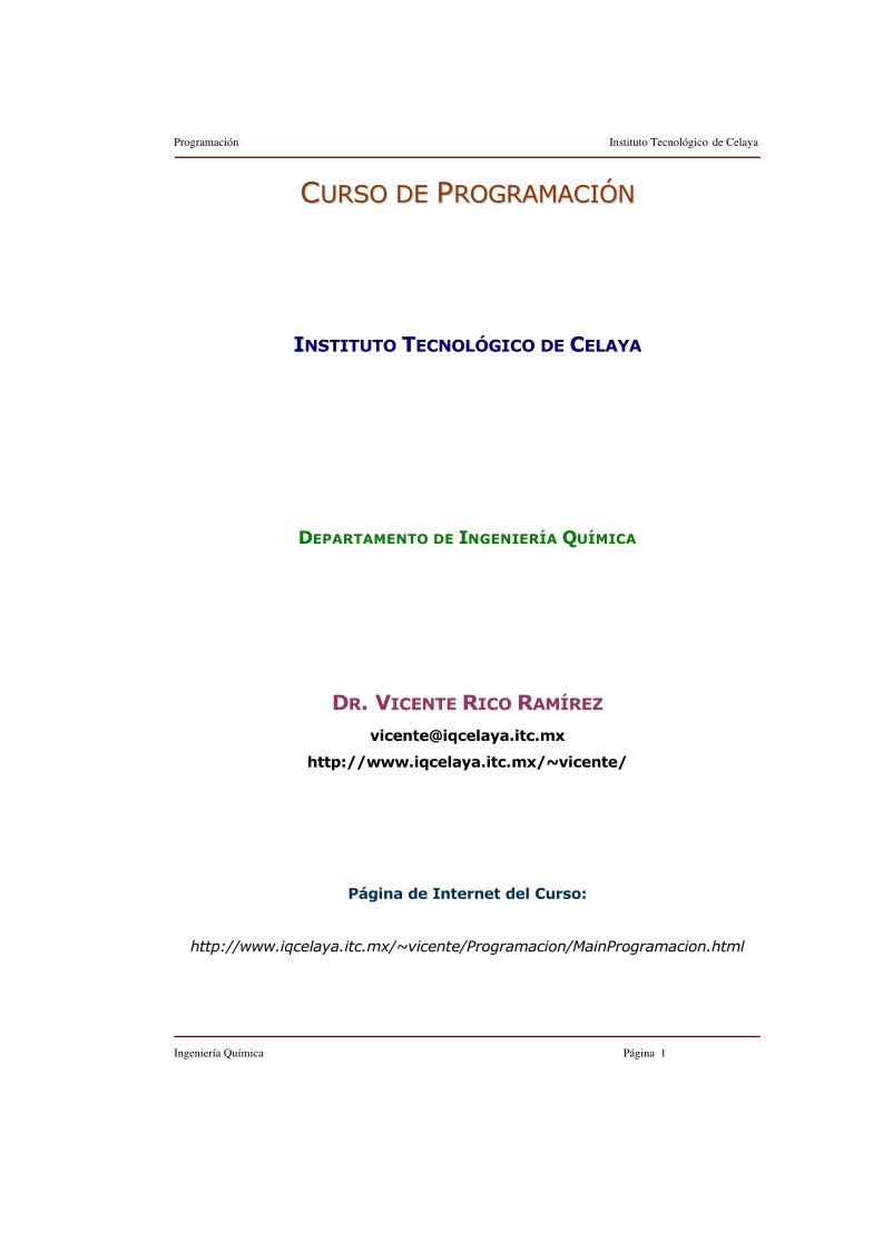 Imágen de pdf Unidad I - Tema I - Introducción a la computación - Curso de programación
