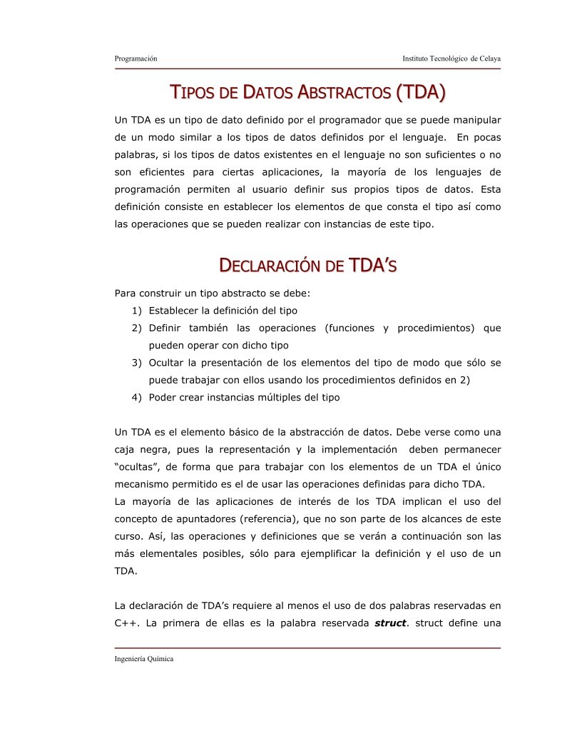 Imágen de pdf Tipos de datos abstractos (TDA)
