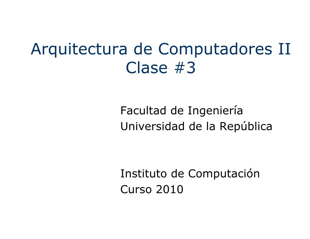 Imágen de pdf Clase 3 - Arquitectura de Computadoras II