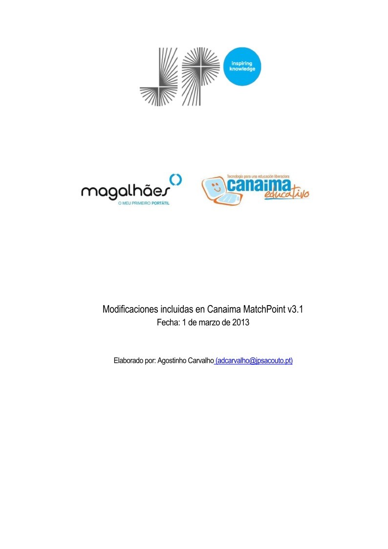 Imágen de pdf Canaima MatchPoint (v3.0) Spanish