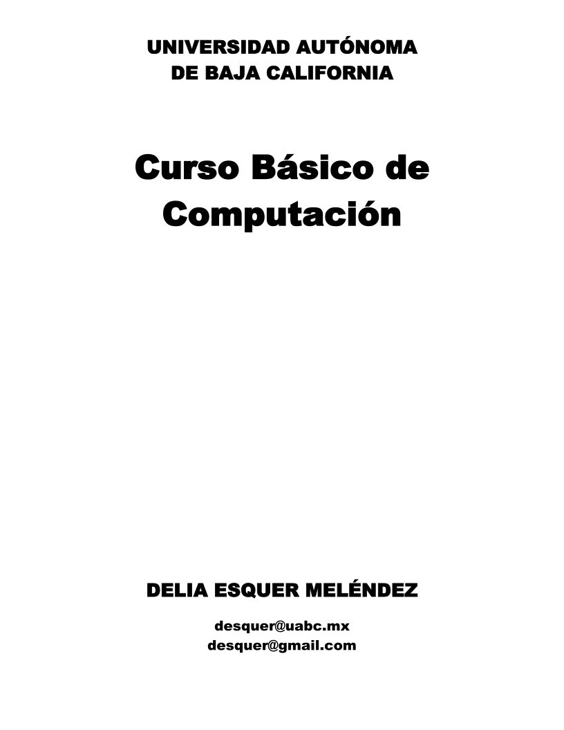 Imágen de pdf Curso básico de Computación