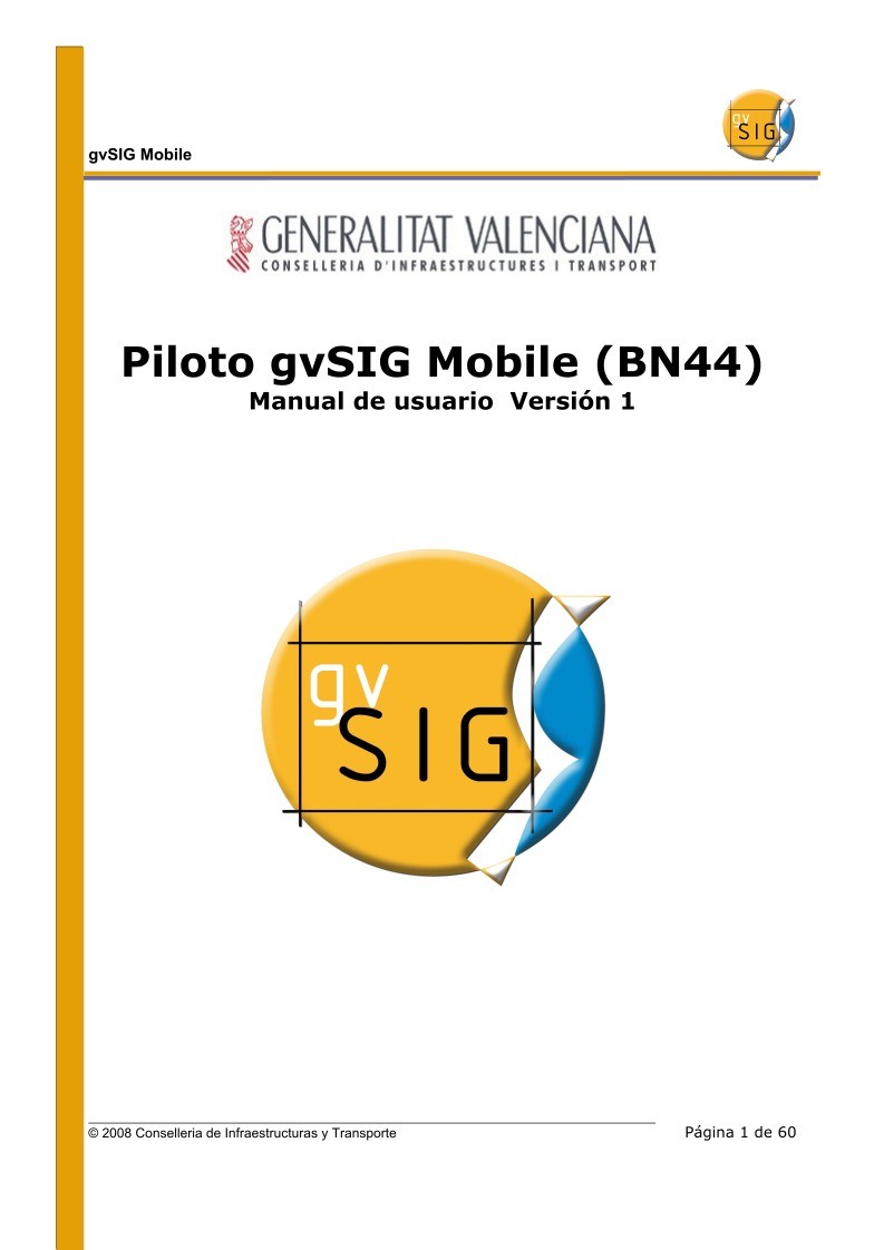 Imágen de pdf gvSIG Mobile Piloto - Manual de usuario - Versión 1