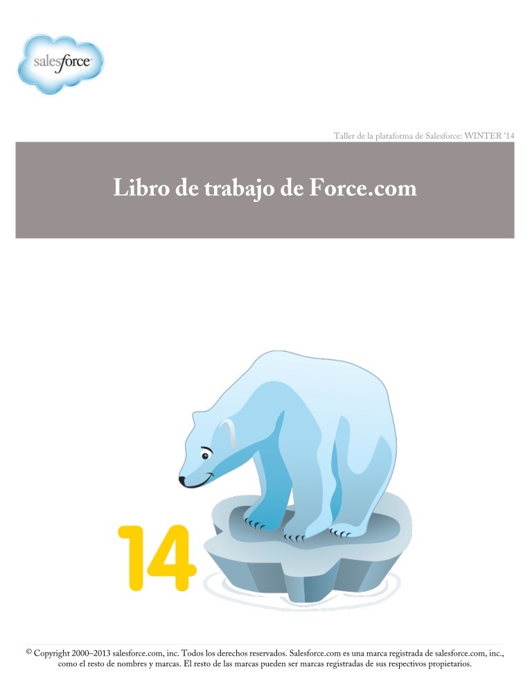 Imágen de pdf Libro de trabajo de Force.com - Taller de la plataforma de Salesforce