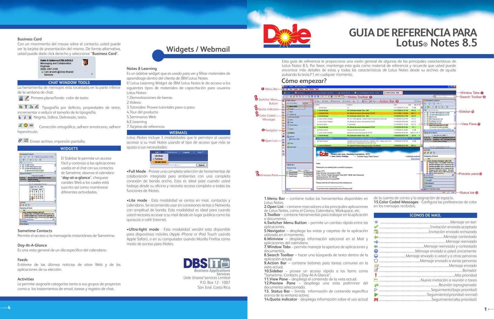 Imágen de pdf Guía de referencia para Lotus Notes 8.5