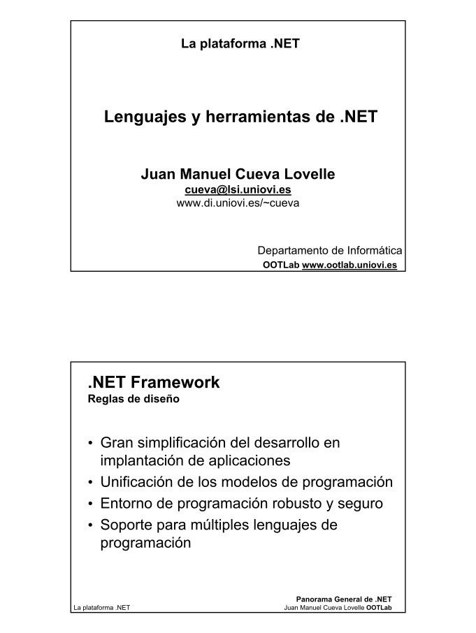 Imágen de pdf Lenguajes y herramientas de .NET