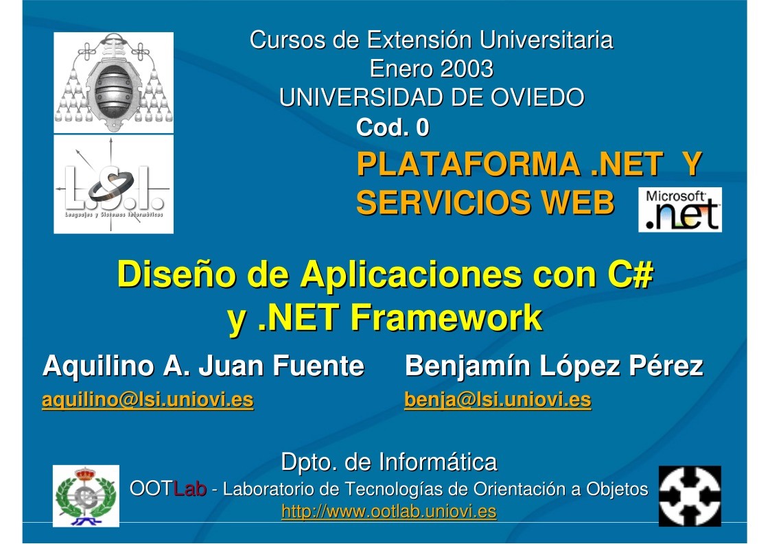 Imágen de pdf Diseño de Aplicaciones con C# y .NET Framework