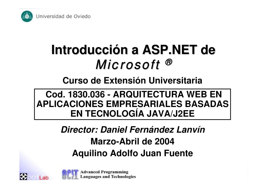 Imágen de pdf Introducción a ASP.NET